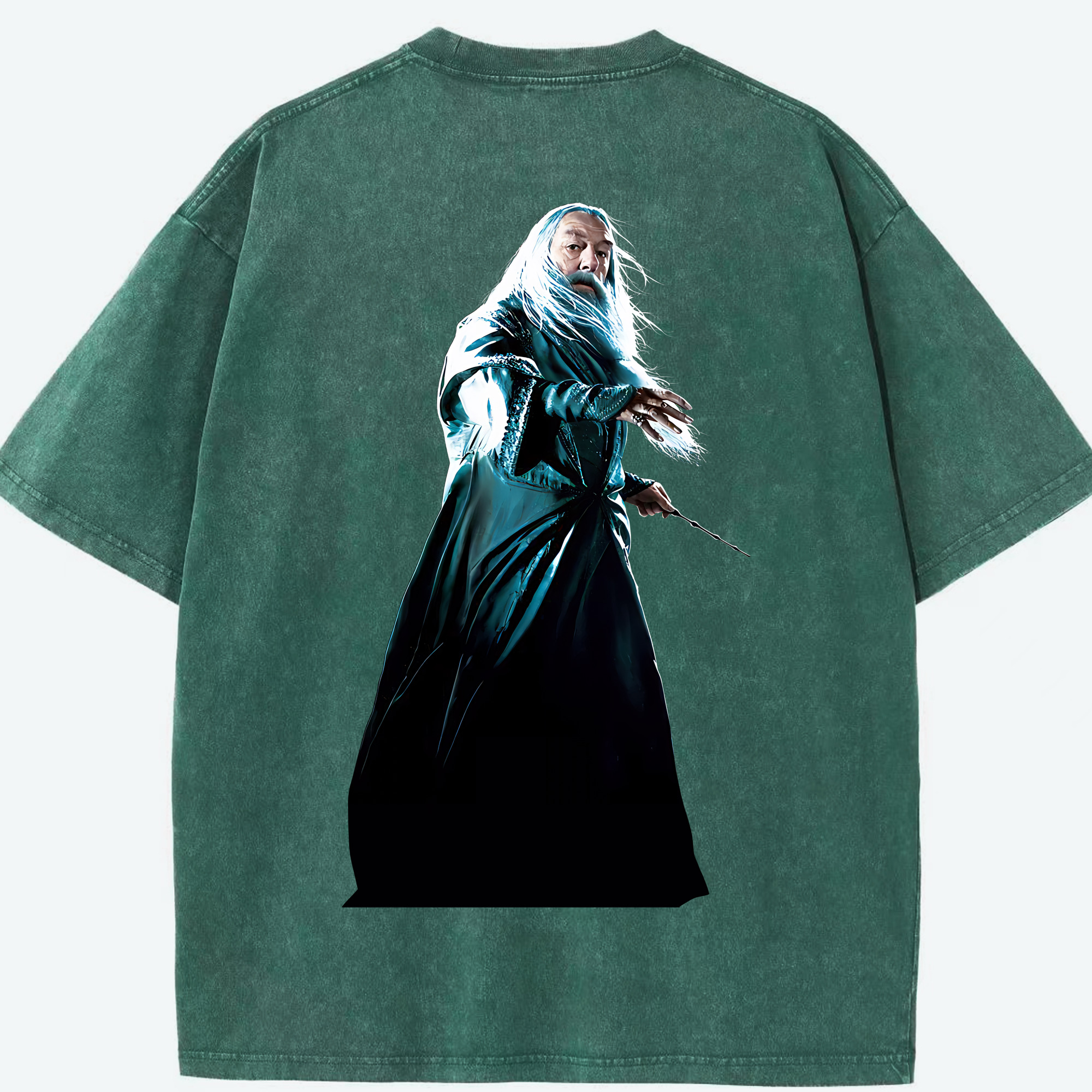 （画像用） Harry Potter ハリー・ポッターシリーズ 綿100% ヴィンテージ風 半袖Tシャツ（背面プリント）